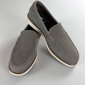 Johnston & Murphy Men's Upton Perforated Nubuck Venetian Loafers Size 11 NWT